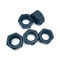 8 Grade Carbon Steel Black PTFE Coated Hex Head Nuts For OEM Service