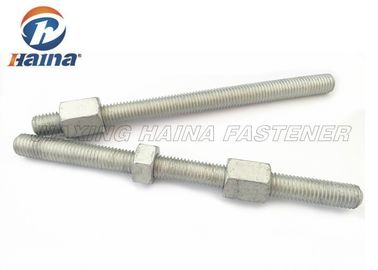 ASTM A193 طلاء الفولاذ الكربوني 4.8 8.8 جميع براغي وصواميل قضيب الخيط