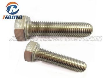 ANSI / ASTM M4-M30 1/4 "-2" A2 70 مسامير رأس سداسية من الفولاذ المقاوم للصدأ للاتصال