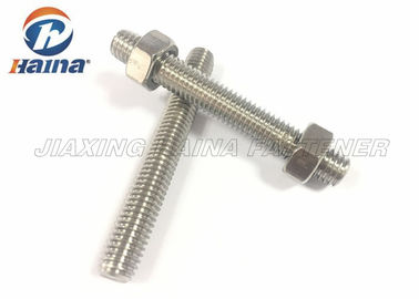 DIN976 DIN975 A2 الفولاذ المقاوم للصدأ 304316 جميع البراغي والصواميل ذات القضبان الملولبة الكاملة