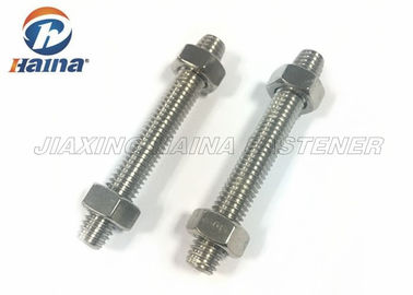 M8x60mm 316 A4 الفولاذ المقاوم للصدأ 304 جميع القضبان والصواميل الخيوط بالكامل