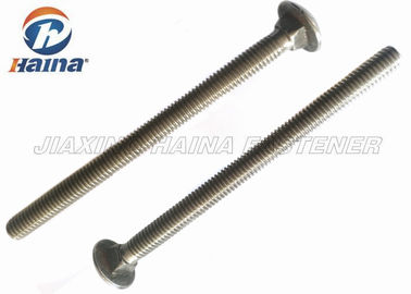 متري A2 A4 الفولاذ المقاوم للصدأ 304316 خيط كامل متري DIN603 Carriage Bolt