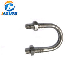 316L مربع U DIN3570 A2 -70 الفولاذ المقاوم للصدأ U البراغي مع عرافة الجوز