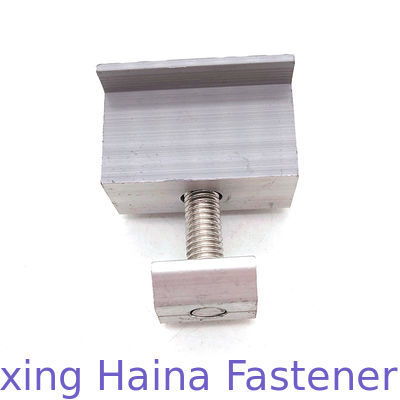 منتصف الألومنيوم لوحة للطاقة الشمسية تصاعد المشبك مع المسمار غطاء الرأس مأخذ عرافة