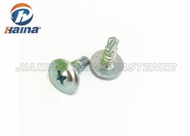 White Color HDG flat head carbon Steel Coarse Thread  Self Drilling Screws